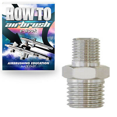 Airbrush Male Reducer Nipple Fitting 1/4"-1/8"